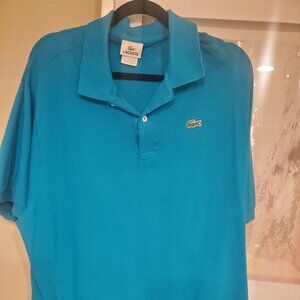 Mens blue Lacoste Polo